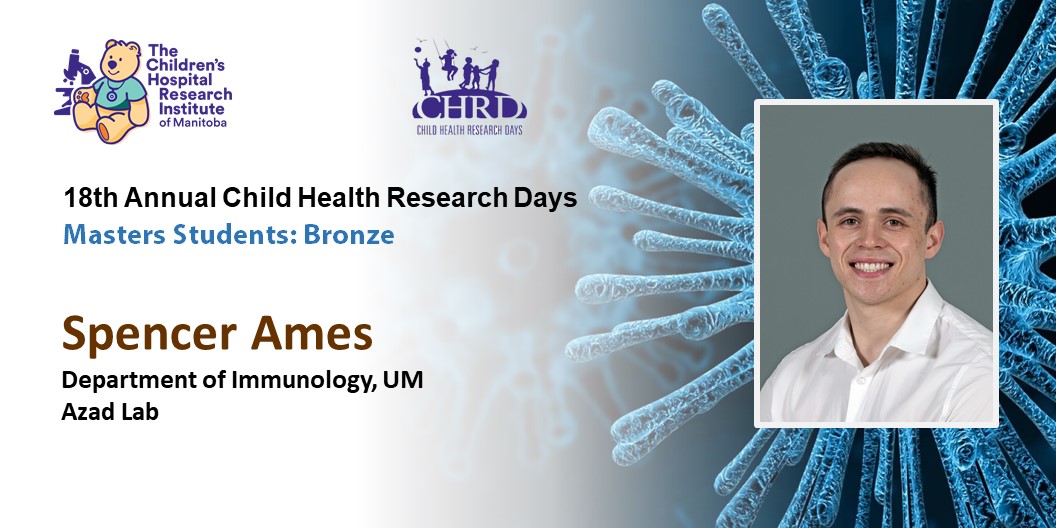 Dept of Immunology @ UofM (@um_immu) on Twitter photo Congratulations Spencer. Well done! #CHRD2022
Congratulations to everyone who participated in the poster competition - the future is bright for #ChildHealth #research in Manitoba!
<a href="/um_research/">uManitoba Research</a> <a href="/UM_RadyFHS/">U of M Rady Faculty</a> <a href="/CHRIManitoba/">CHRIM</a>
<a href="/MeghanAzad/">Prof. Meghan Azad, PhD</a> <a href="/Spencer_Ames1/">Spencer Ames</a> Congratulations Spencer. Well done! #CHRD2022
Congratulations to everyone who participated in the poster competition - the future is bright for #ChildHealth #research in Manitoba!
<a href="/um_research/">uManitoba Research</a> <a href="/UM_RadyFHS/">U of M Rady Faculty</a> <a href="/CHRIManitoba/">CHRIM</a>
<a href="/MeghanAzad/">Prof. Meghan Azad, PhD</a> <a href="/Spencer_Ames1/">Spencer Ames</a>
