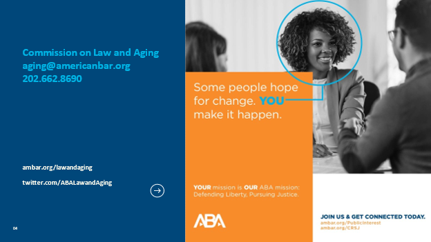 NtlAgingLawConf's tweet photo. The ABA Center for Public Interest Law equips #publicinterest #lawyers and #probonos with tools to #change lives. Join today with a reduced annual rate of $75 for those in the first 4 years of practice and $150 for those with more experience.  https://t.co/IUQOMWkPu2 https://t.co/OKjjSfiPpC