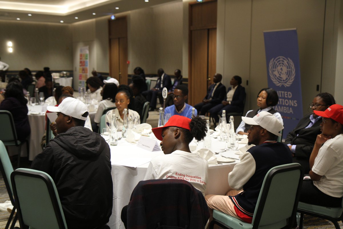 UNZambia's tweet photo. Thank you to Zambia’s First Lady Her Excellency @MrsHichilema for gracing the @UnaidsZ advocacy campaign Launch. We continue to work to #EndAIDS by 2030 with the youth in #Zambia and other stakeholders. #HIVPreventionZambia https://t.co/UHBH4Zhcco