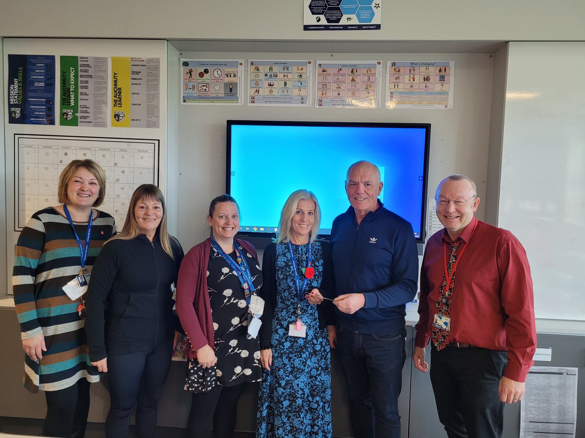 We were absolutely delighted to receive a cheque from the <a href="/CISWO/">moreira</a> who raised a phenomenal £1045 for our department. Thank you so much to all involved. This will be a great opportunity to get started on our outdoor space project. <a href="/AuchmutyHS/">Auchmuty High School</a>