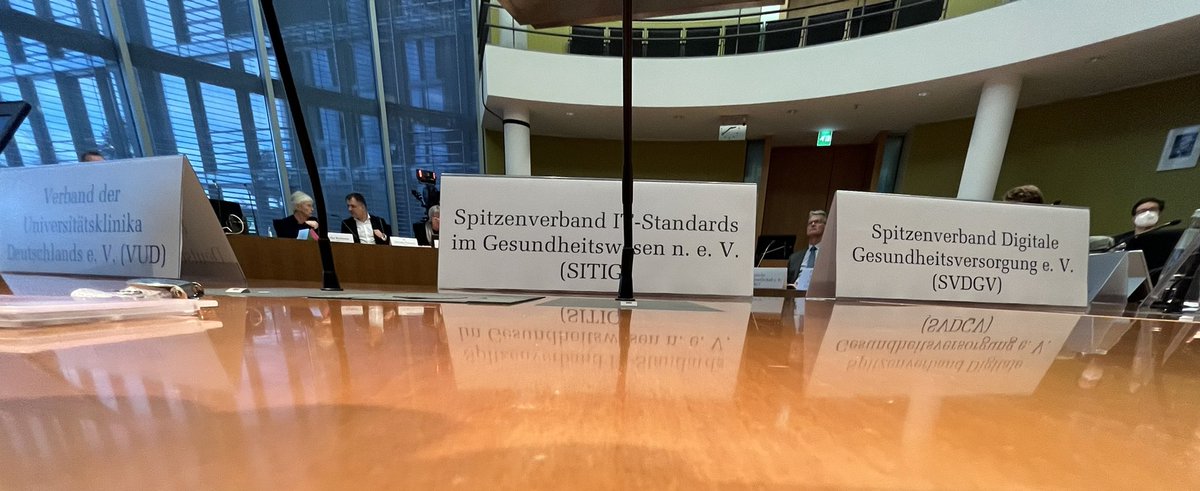 Sylvia Thun (@profthun) on Twitter photo Der <a href="/sitigde/">SITiG</a> war heute zur #AnhörungKHPflEG im Bundestag geladen. <a href="/hl7germany/">HL7 Germany</a> <a href="/gmdsEV/">GMDS e.V.</a> <a href="/IHE_Deutschland/">IHE Deutschland</a> Der <a href="/sitigde/">SITiG</a> war heute zur #AnhörungKHPflEG im Bundestag geladen. <a href="/hl7germany/">HL7 Germany</a> <a href="/gmdsEV/">GMDS e.V.</a> <a href="/IHE_Deutschland/">IHE Deutschland</a>