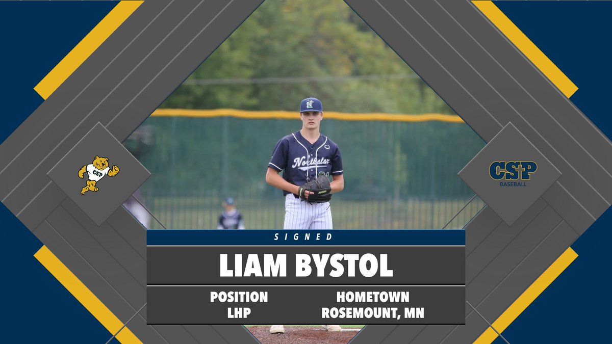 CSPBears's tweet photo. Welcome to Liam Bystol (@LiamBystol), LHP from Rosemount, Minn. (Rosemount HS) to the @CSPBearsBase program on #nsd23!
#BeGolden | #WeAreCSP | #NSICBASE https://t.co/nYWcPWotLE