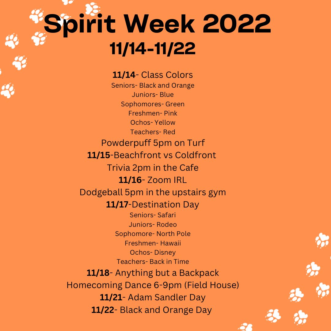 Spirit Week 2022!!!! @tauntonhstigers <a href="/THS_MsDermody/">Ms. Caitlin Dermody</a>