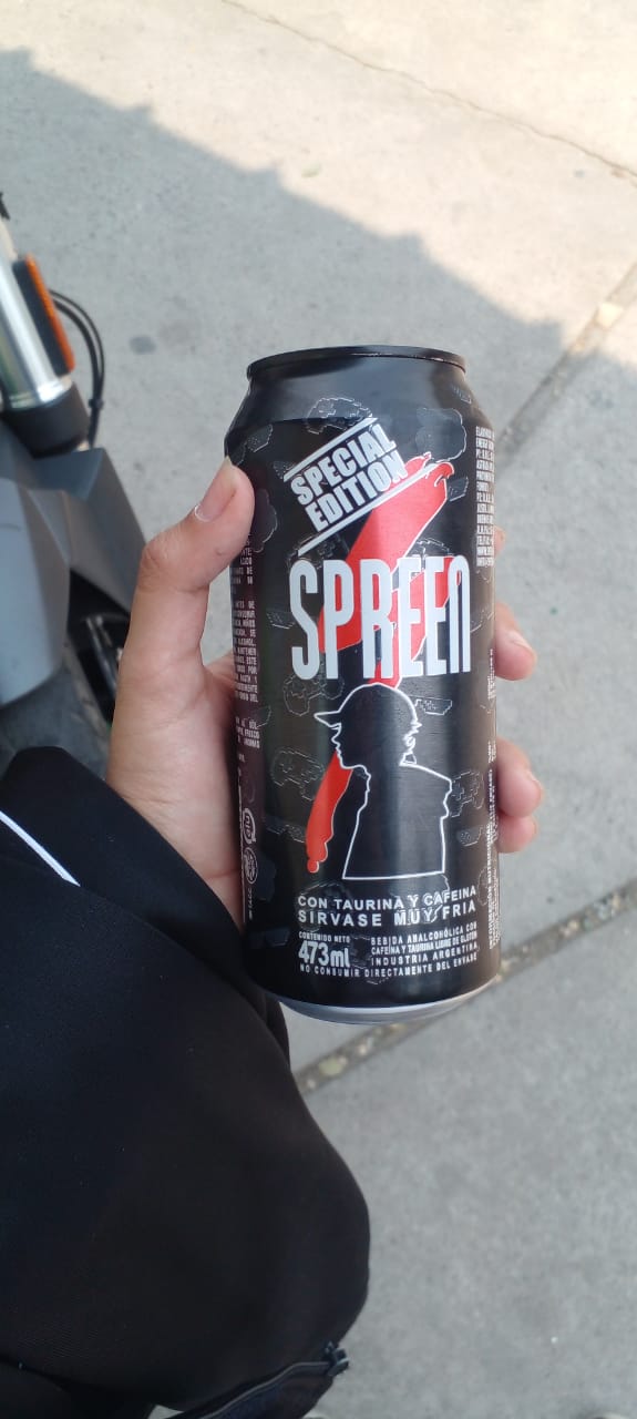 Spreen Streamer Energy Drink EMPTY cans Argentina Can Speed Gamer r