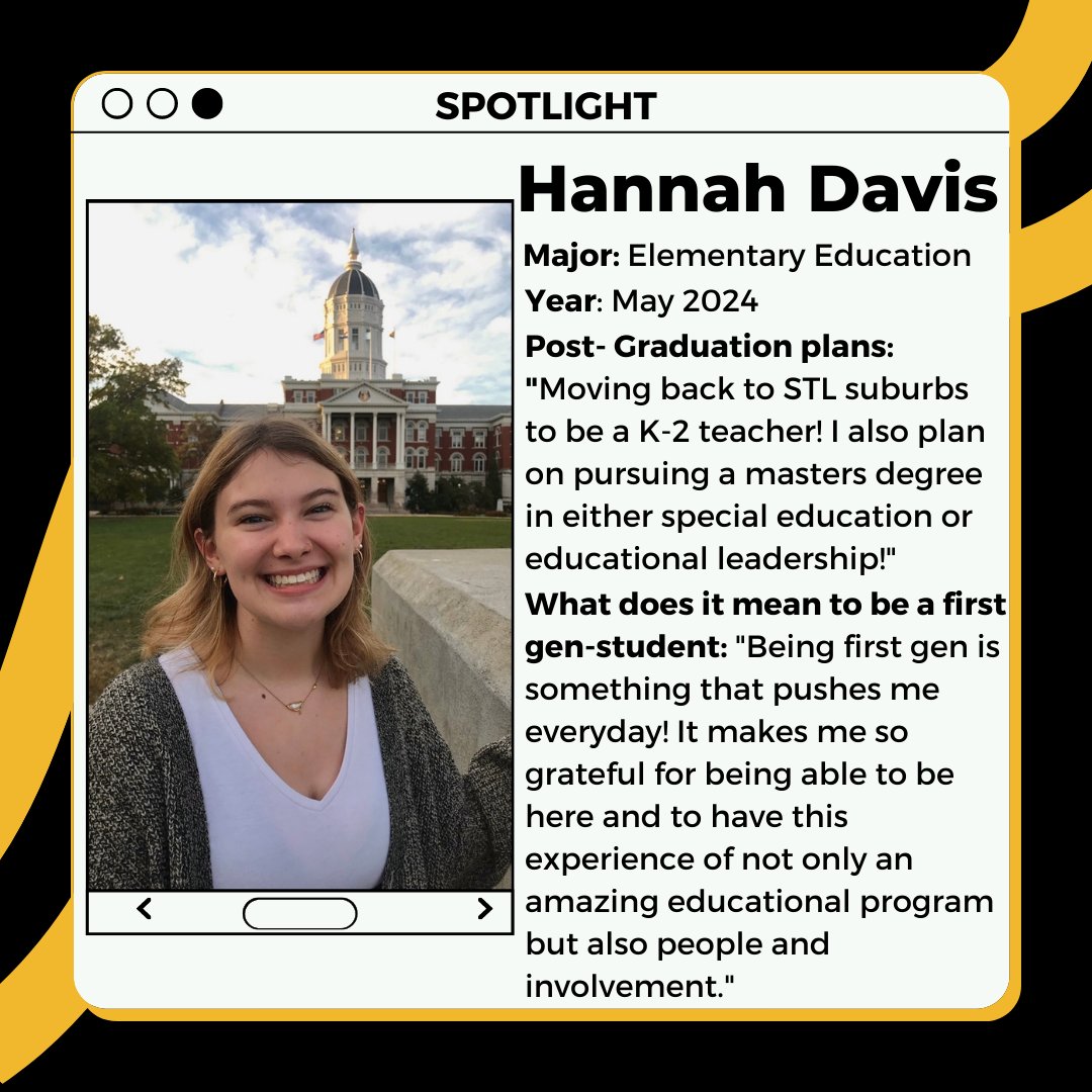 MizzouTRiO's tweet image. First-Gen Students are: students of action 🏆
#CELEBRATEFIRSTGEN
Our students are constantly showing us how hard they work to excel. #FIRSTGENMIZZOU 🐯