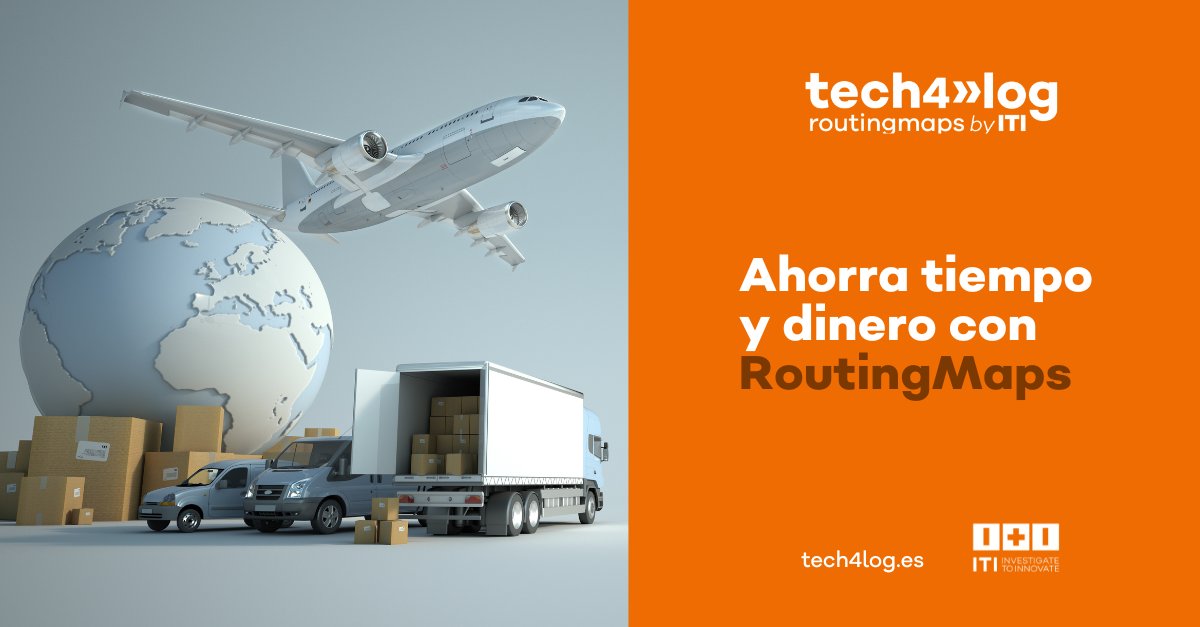 tech4log's tweet photo. ¿Sabías que #RoutingMaps optimiza tus rutas de #transporte de alimentos y bebidas?
En ocasiones los puntos de reparto son muchos y los horarios de entrega muy restrictivos.
Para ello, ofrecemos esta herramienta de software desarrollada por @ITI_TIC.
👉🏻 https://t.co/86NcvvdTQ7 https://t.co/uA6bAUgbPf