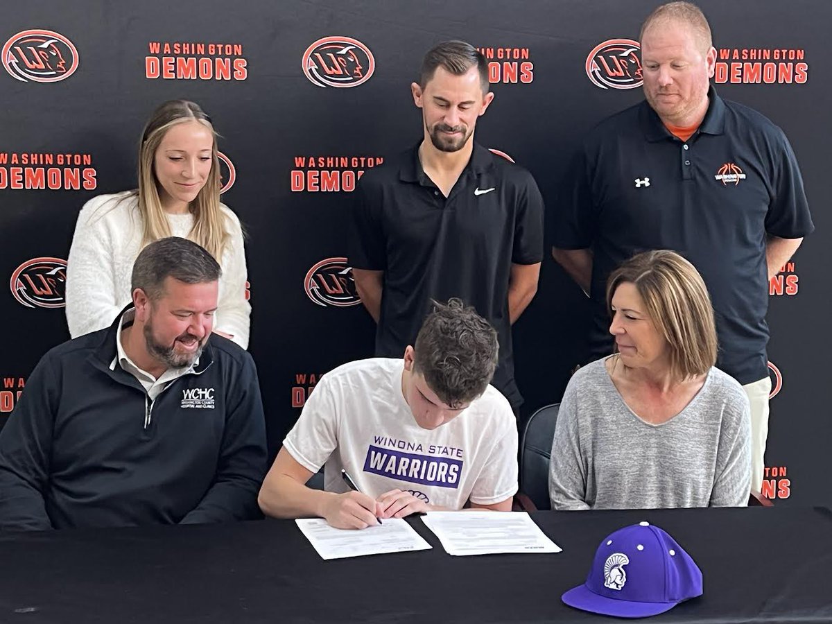 DemonBaseball_'s tweet photo. Ethan Patterson will continue his baseball career at Winona State! Congratulations, Ethan! We are very excited for you! @WinonaStateBase https://t.co/TDbQ773Iwp