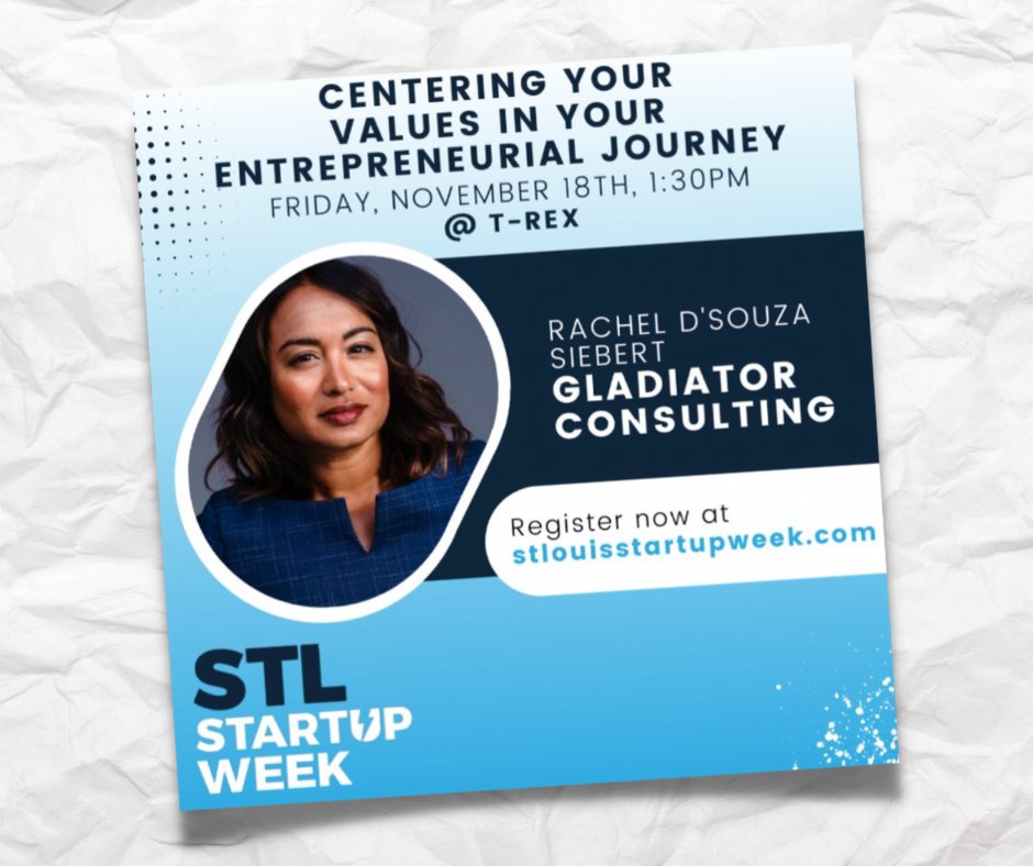 GladiatorConsu1's tweet photo. LET'S GOOOOO See you all next week. DM us some questions just in case you can't attend digitally. πͺπΎ
November 14-18
Follow @STLStartupWeek β¨
#STLStartUpWeek #Community #STLEvents #GladiatorconsultingRDS #donation #fundingcommunity #BIPOC #givebackSTL #STLMade https://t.co/wm8GEsonlY