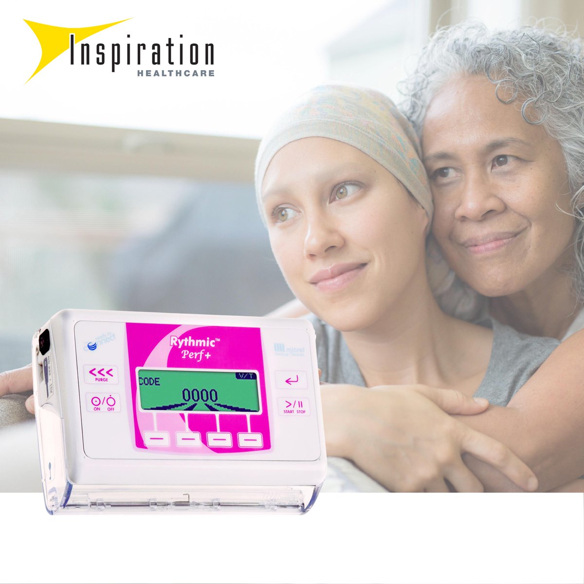 InspHealthcare's tweet photo. Micrel Medical Devices designed and developed the Rythmic™ Perf+ to increase the efficiency of infusion delivery and improve patient care to meet the challenges of cancer care. 

#Oncology #Inspirationhealthcare #Infusiontherapy #Micrel https://t.co/gCts3SFOMV