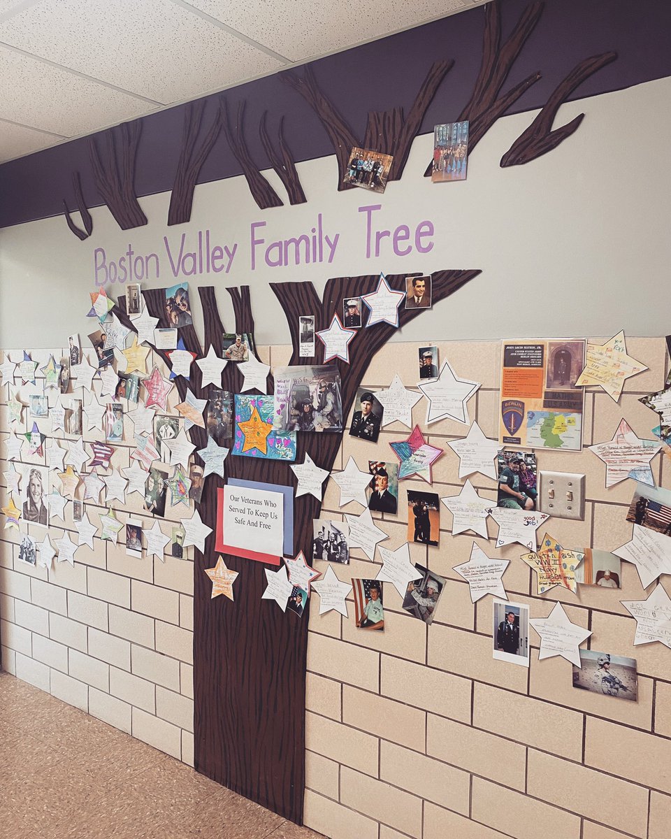 Our BVS Family Tree is filling up with love for our Veterans. Students and staff have been bringing in pictures to share about their family members who have served our great country. Thank you to all of our Veterans❤️💙
