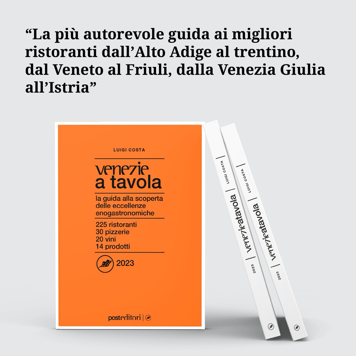 PRESENTAZIONE GUIDA VENEZIE A TAVOLA diretta da Luigi Costa. 

Lunedì 14 novembre alle ore 10, presso la CUOA Business School ad Altavilla Vicentina

Nel corso della giornata verranno assegnati i Premi Venezie a Tavola 2023

👉Clicca qui per iscriverti: bit.ly/3hrXrIC