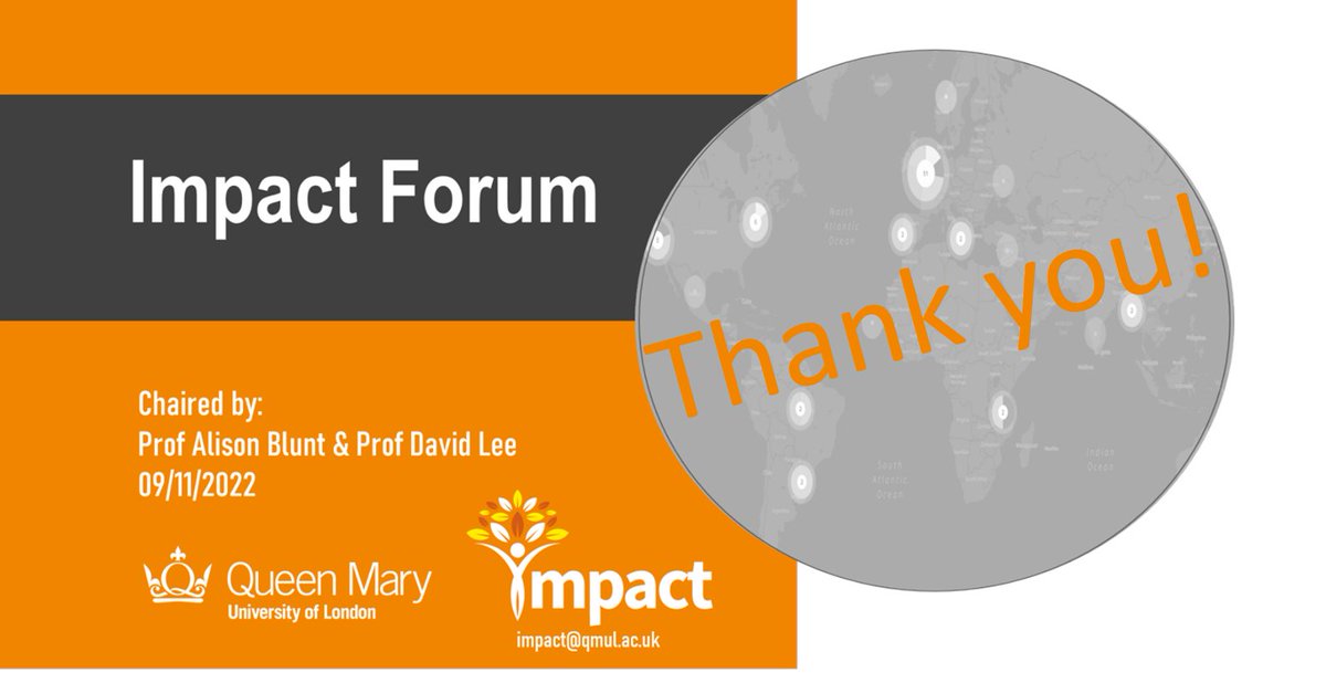 Thanks everyone who joined our today’s Impact Forum <a href="/QMUL/">Queen Mary University of London</a>. It was great to see so many faces. 

We really enjoyed the great discussions around impact! 

We can't wait to see you all and hopefully even more people at our next Impact Forum.

#researchimpact #impactculture #impact
