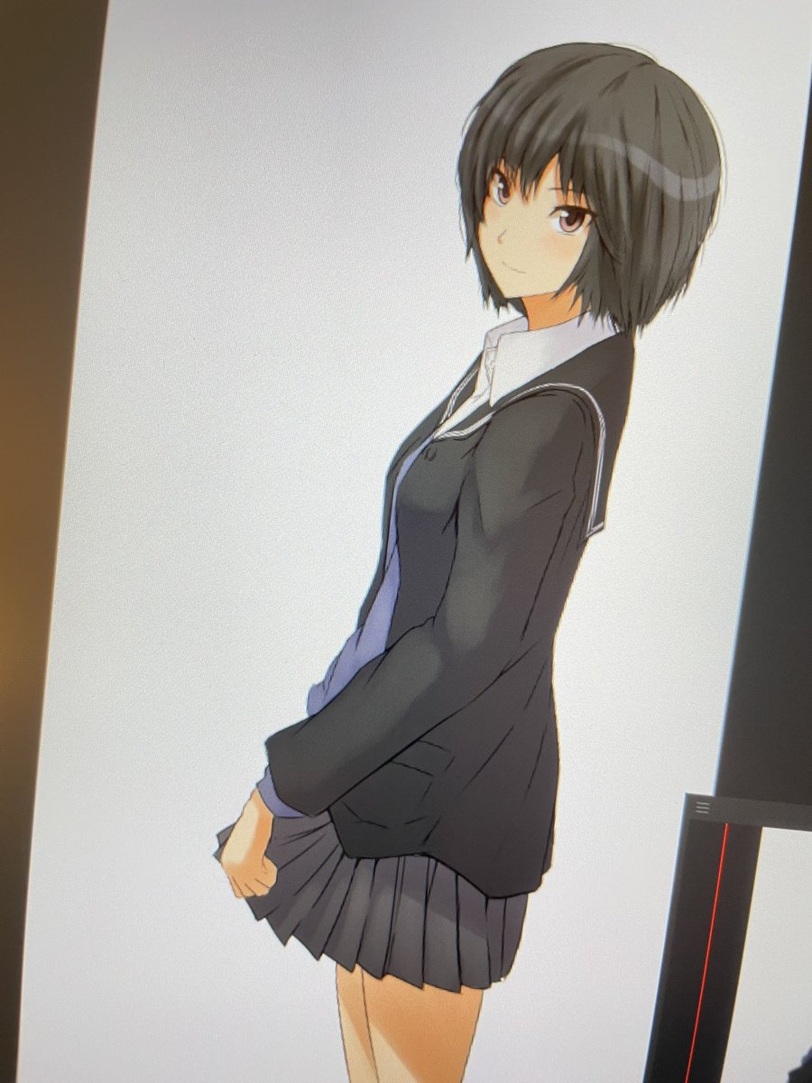 七咲逢 「大まかなところは描けてきました 」|にとさんのイラスト