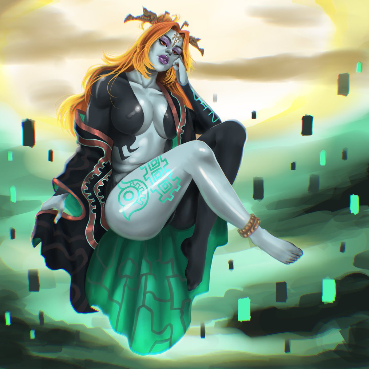 CountessSaturn's tweet photo. Oh man my first official twitter art (let alone something completed) #ArtistOnTwitter #midna #LegendOfZelda https://t.co/k9qtzlxLBn