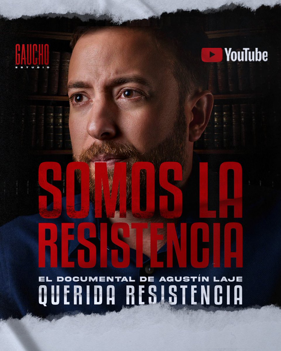 YA ESTÁ DISPONIBLE "QUERIDA RESISTENCIA" | El Documental de <a href="/AgustinLaje/">Agustín Laje</a>, producido junto a <a href="/GauchoEstudio/">GAUCHO</a> 

👉youtube.com/watch?v=xud3-7…