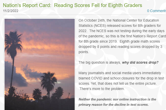 Yes, we can teach all students to read, but we probably won’t.  The schools will not change.  Politicians will not change.  The students will continue to fail when a solution is right at our fingertips. #Reading #ReadingScores 

groupcentered.com/reading-blog/n…