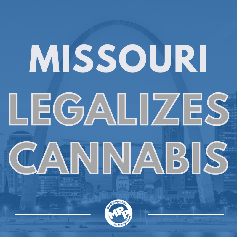 MarijuanaPolicy's tweet photo. Missouri is now the 21st state in the country to legalize cannabis! https://t.co/AArWsEpIsb