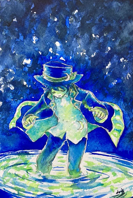 『心の奥にあるもの』#illustration  #透明水彩 #アナログ絵 