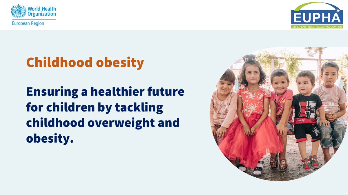 WHO_Europe's tweet photo. #ChildhoodObesity is a problem.

Overweight and obesity during childhood and adolescence track into adulthood and increase the risk of other #NCDs.

Actions to increase engagement on childhood obesity at different levels require a complex, innovative approach. https://t.co/VzFXtnI2MX