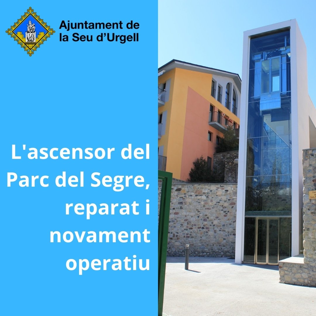 📢  Tan bon punt va arribar el material pendent per la seva reparació, ja està solventada l'avaria.
Disculpeu les molèsties ocasionades durant aquest temps.