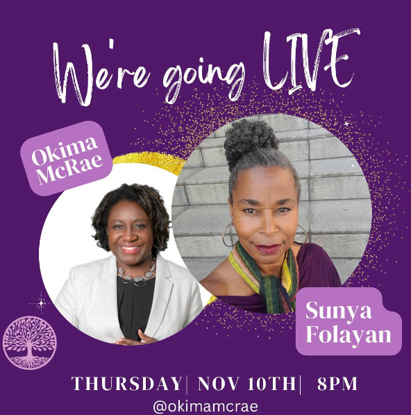 SunyaFolayan's tweet photo. Head over to @okimamcrae on Instagram and Join us live on Thursday at 8pm💫

Stories on the Pathway to Generational Wealth ✨

#financialhealingcoach
#financialhealingforBlackwomen
#Financialtherapy
#Trainingandresources
#Educator
#coach
#publishedacademic
#legacybuilding https://t.co/SPgvlFThcY
