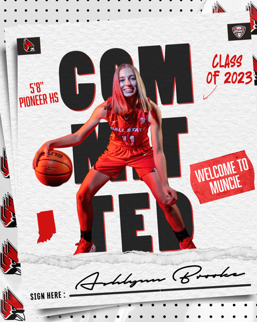 🏀Let's give a BIG welcome to our newest member of the Ball State women's basketball family -- Ashlynn Brooke‼️

#ChirpChirp x #WeFly X #HomeSweetHome