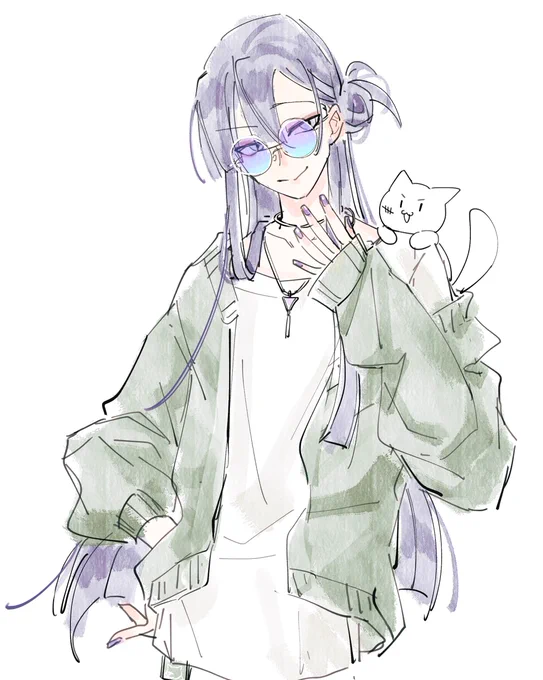 予想は自由だからむーちゃんも肩乗せてくれ#長尾百景 