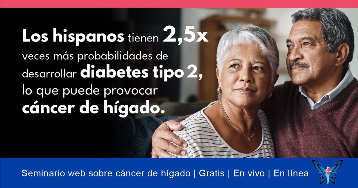 Inscríbase para un seminario web gratuito sobre el cáncer de hígado en loveyourliver.us/es1115. Médicos hispanos explican los riesgos para nuestra comunidad y responden a las preguntas - presentado por Blue Faery The Adrienne Wilson Liver Cancer Association. #loveyourliver