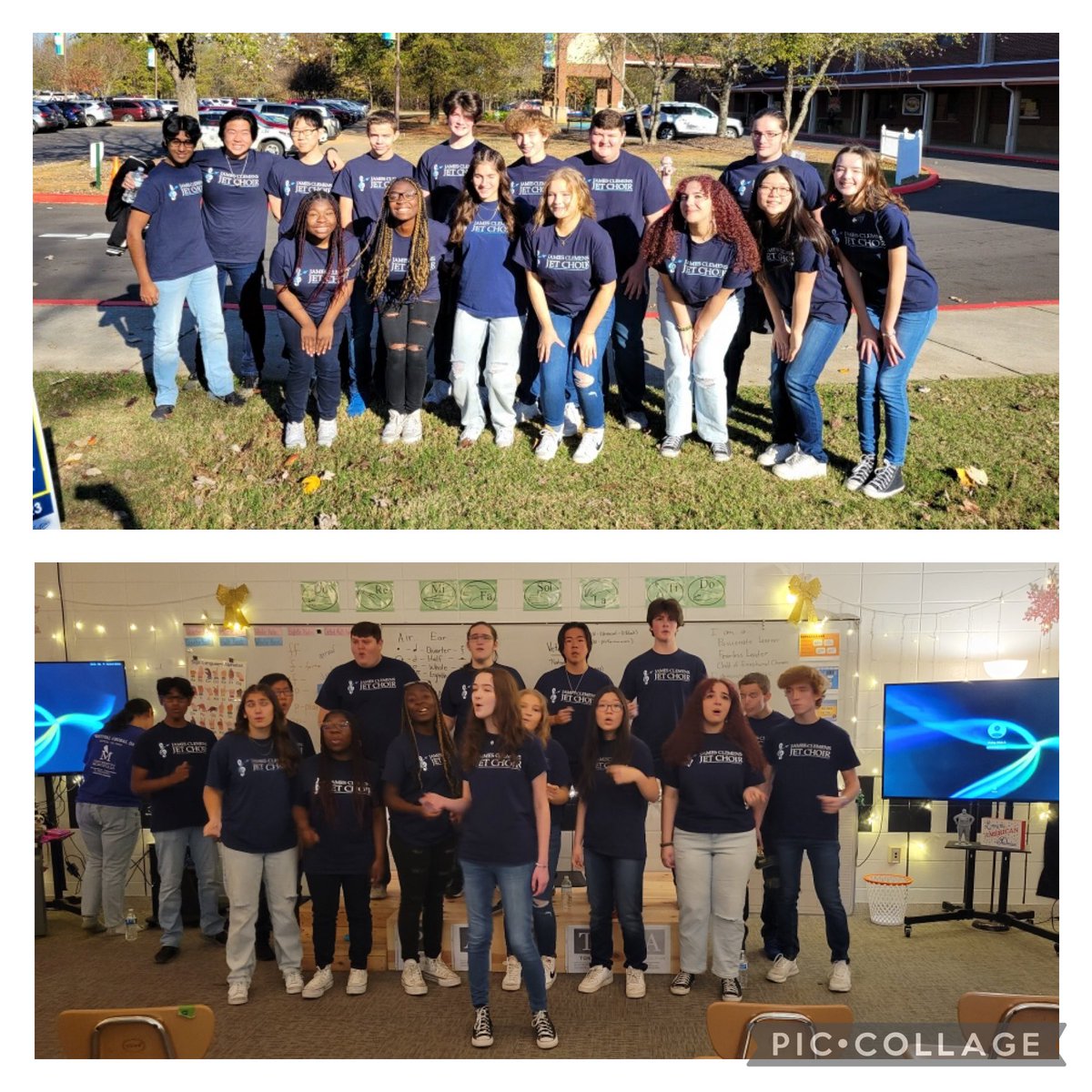 This morning, JCHS Chamber Choir had the privilege of participating in Veteran’s Day Parade at Heritage Elementary and a recruitment trip to Liberty Middle School Choir

#mcslearn #proudtobeajet #jchschoir