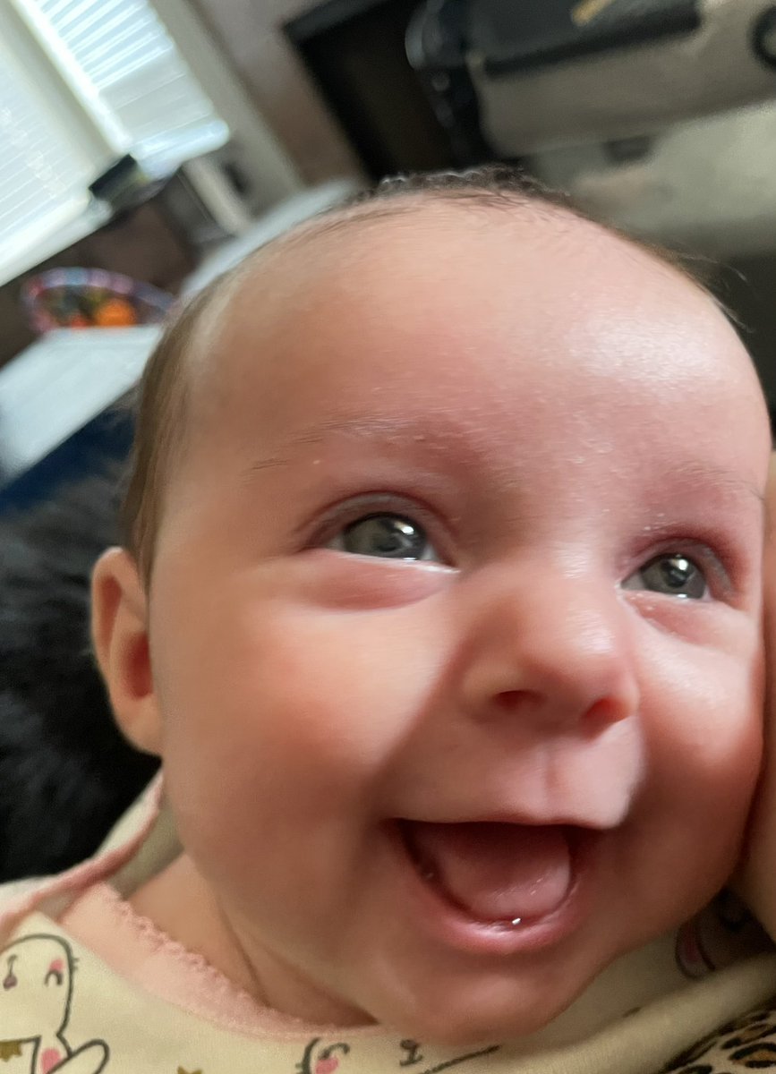 Sara Cornett (@mrssaracornett) on Twitter photo Happy 6 weeks my little girl! Showing off her first real 😃 Happy 6 weeks my little girl! Showing off her first real 😃