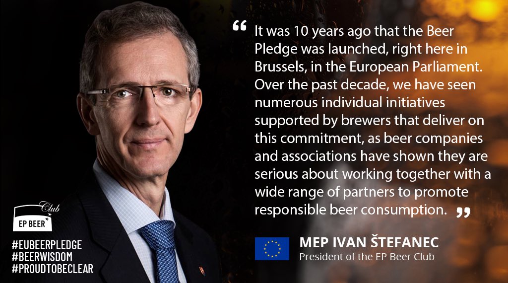 brewersofeurope's tweet photo. European Parliament Beer Club President, @IvanStefanec hails the pledge as a vital step for the sector ahead of expected EU legislative proposals.
 
Important that any proposal creates a level playing field.
 
#EUBeerPledge #BeerWisdom #ProudToBeClear https://t.co/kv4mBwPg1P