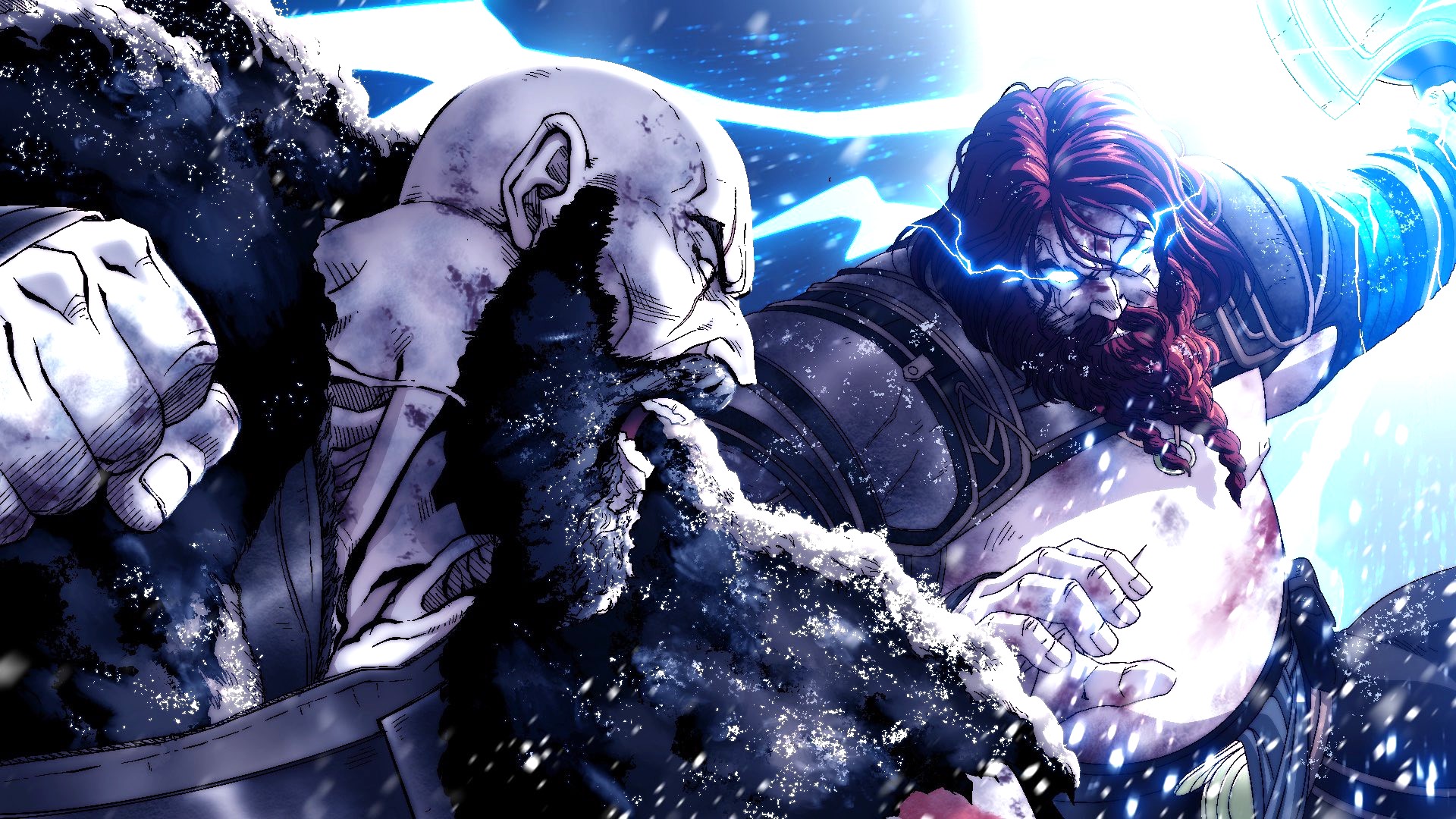 Deion SeeReax on X: Kratos VS Thor In God of War Ragnarok / X