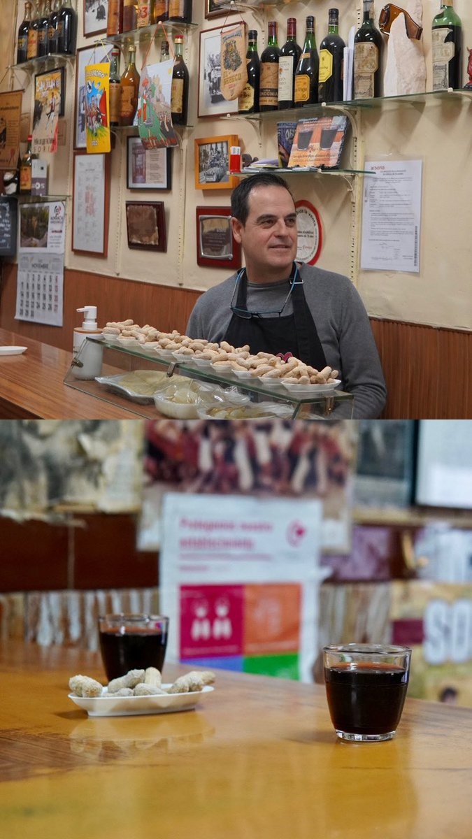 Daviddcoba's tweet photo. El Lázaro es seguramente la última taberna auténtica de Soria capital. Fue fundada en 1932 por los abuelos del actual propietario, Rufo Lázaro Pérez Blasco y Josefa Aznar Marín. En estos 90 años de historia y con una guerra de por medio, únicamente ha cerrado durante la pandemia. https://t.co/1TsURJXwKR