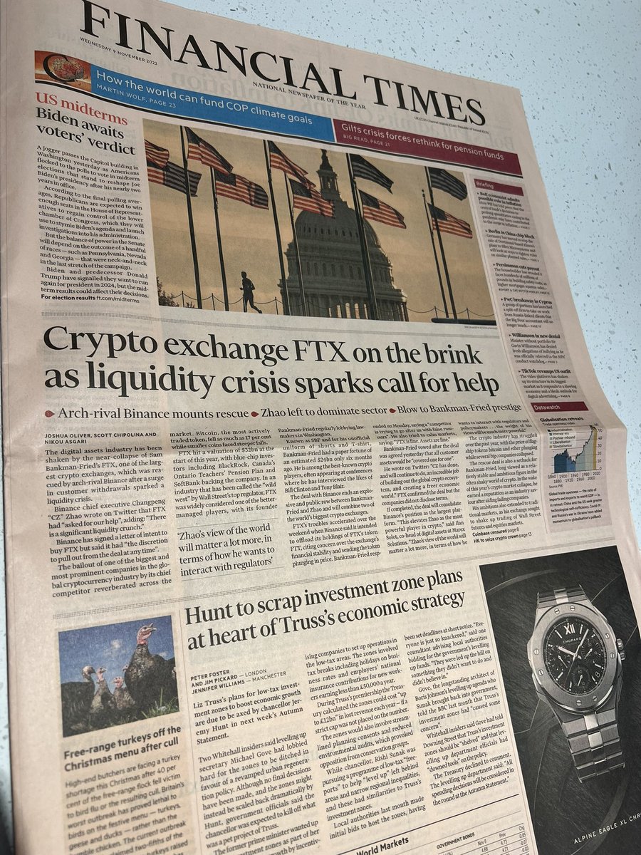 ngl reading this all i could think about was the satoshi quote in the BTC genesis block: 'The Times 03/Jan/2009 Chancellor on brink of second bailout for banks'