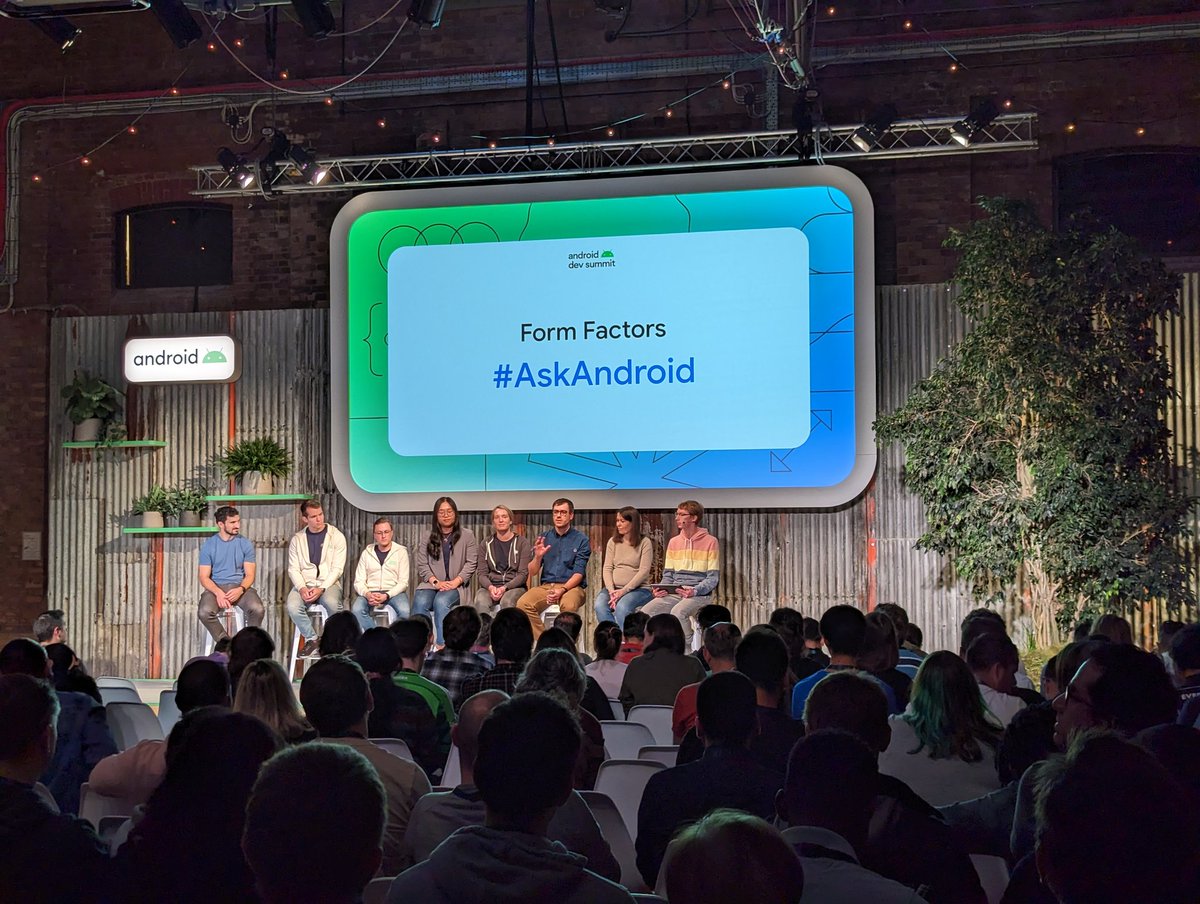 KseniiaS's tweet image. Bring your Form Factors ⌚📺🚗💻 questions to have it answered livestream #AskAndroid

#AndroidDevSummit