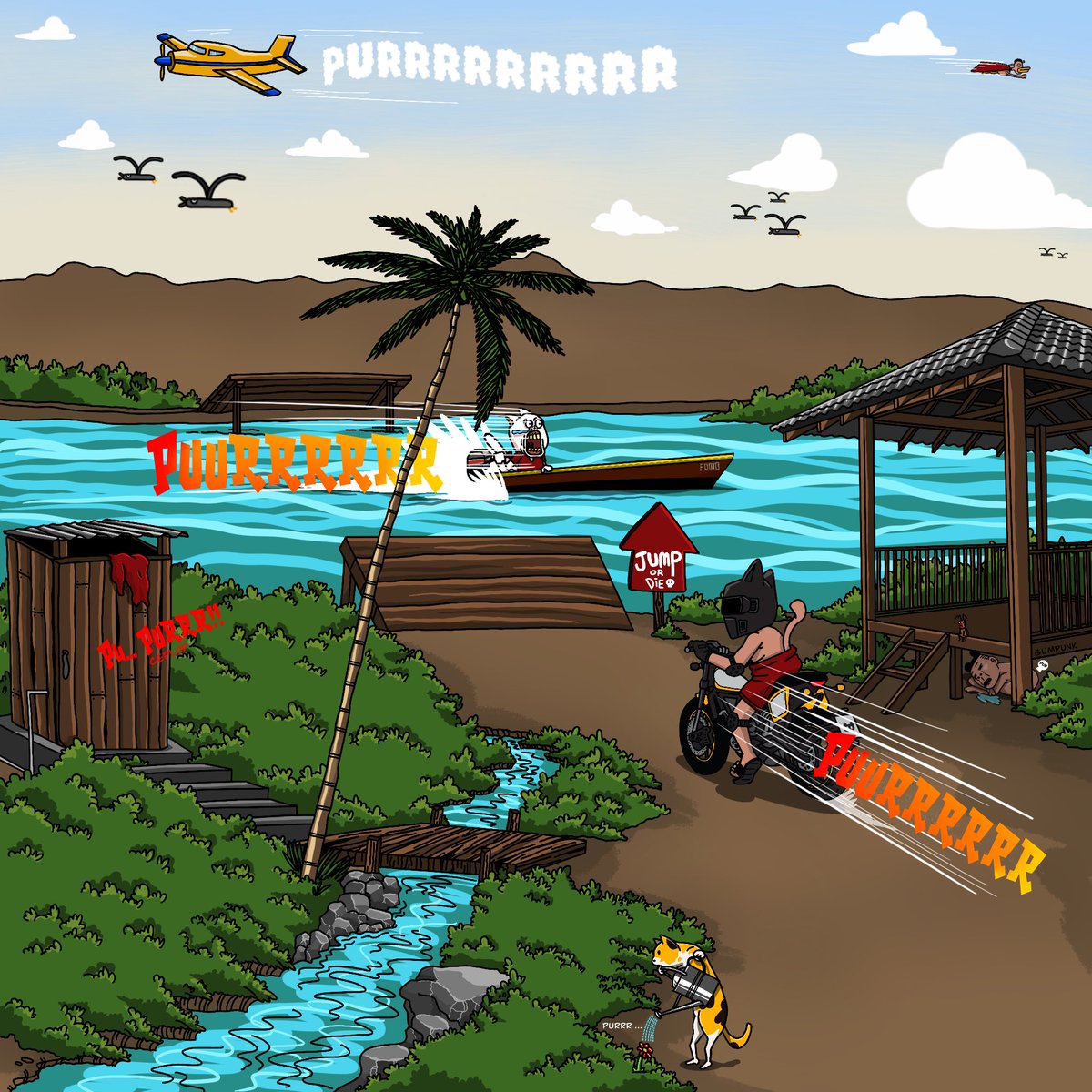 My submission for <a href="/PurrrSociety/">PURRR SOCIETY MINT IS PAUSE</a> art contest.

Together we PURRR