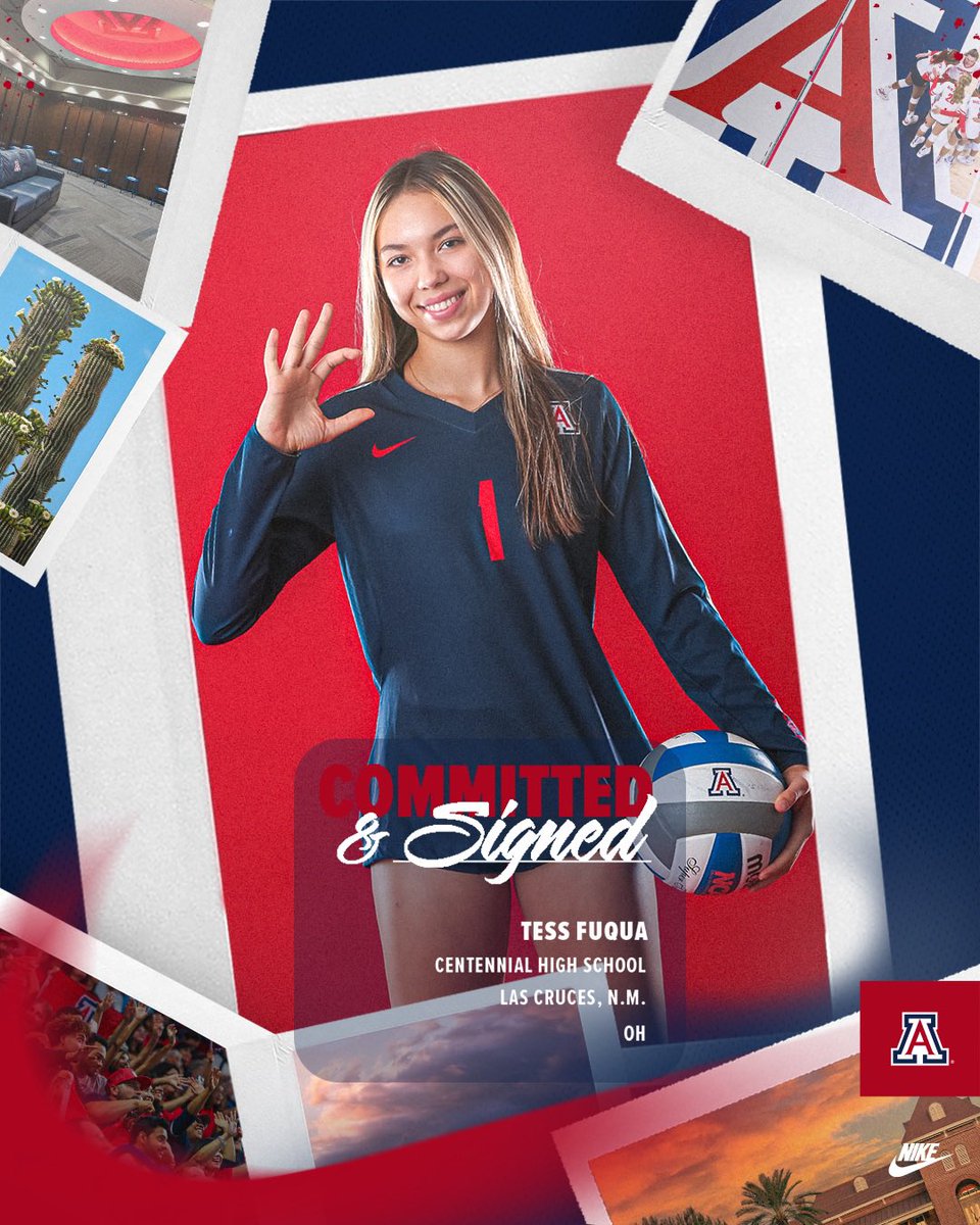 𝑺𝒊𝒈𝒏𝒆𝒅 ✍️

Tess Fuqua 
» 6-0
» OH
» Las Cruces, N.M. 
» Centennial H.S.

Welcome to Tucson, Tess!