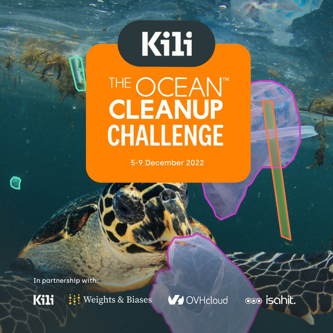 #ML engineers, #DataScientists: time to unite! 💪
From the 5th of December, join the #data annotation challenge organized by <a href="/Kili_Technology/">Kili Technology</a> with <a href="/OVHcloud/">OVHcloud</a> <a href="/isahitcom/">isahit</a> &amp; <a href="/weights_biases/">wan deeee bee</a> to help 
 <a href="/TheOceanCleanup/">The Ocean Cleanup</a> on its mission to clean oceans.
👉 ctt.ac/7XWQ4+