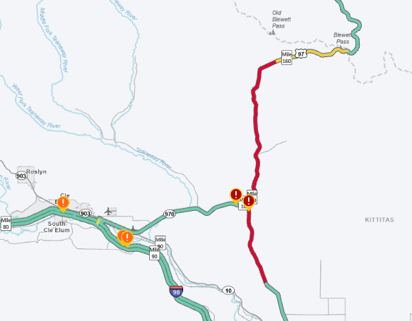 SnoqualmiePass's tweet photo. 🐄Cattle Drive 🐮 today on US 97 just north of Cle Elum. It starts at 1 p.m. (Nov. 9) and will last a couple hours.
➡️https://t.co/iIGHeygRBI https://t.co/Mt5OyupVQu