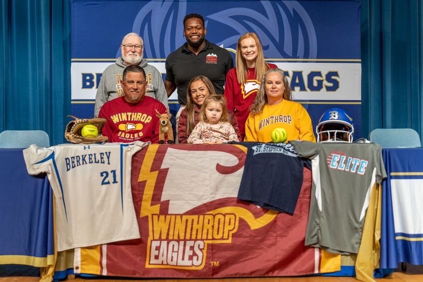 The jersey that started it all…signed, sealed, and delivered. Thanks to everyone that had a hand in getting me here. #goeags #workhardergofarther <a href="/Winthropsoftbal/">Winthrop Softball</a> <a href="/Carolinaelitesg/">Shaun Gleason</a> <a href="/PTA_Pinnacle/">Pinnacle Training Academy</a>