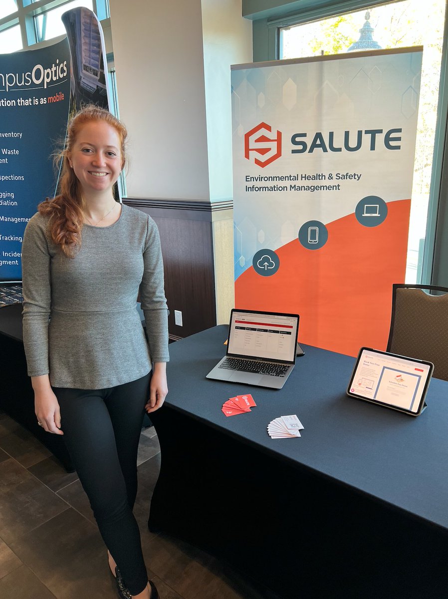 salutesafety's tweet photo. Last day at the SEHSA Fall Conference. We've enjoyed connecting with many of you about how you can better manage risk, improve efficiency, and keep people safe with Salute Safety. Request a Demo: https://t.co/2c9Gzistjw
#salutesafety #sehsa #environmentalhealthandsafety https://t.co/6bXbIWTeHJ