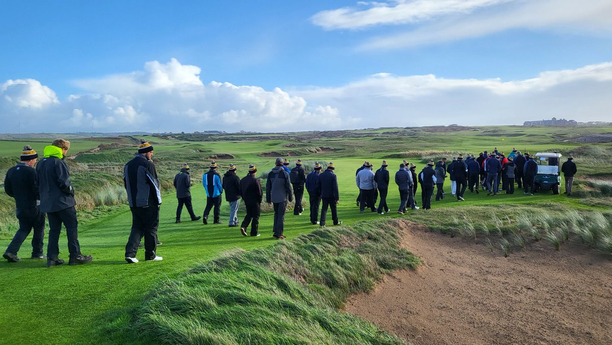 RoyalJersey's tweet photo. Great few days at Royal Porthcrawl for the links club the course was in fantastic condition. 
Thanks to @IanKinley for hosting and the @linksclub246 for the invite. https://t.co/0yJRhri3dp