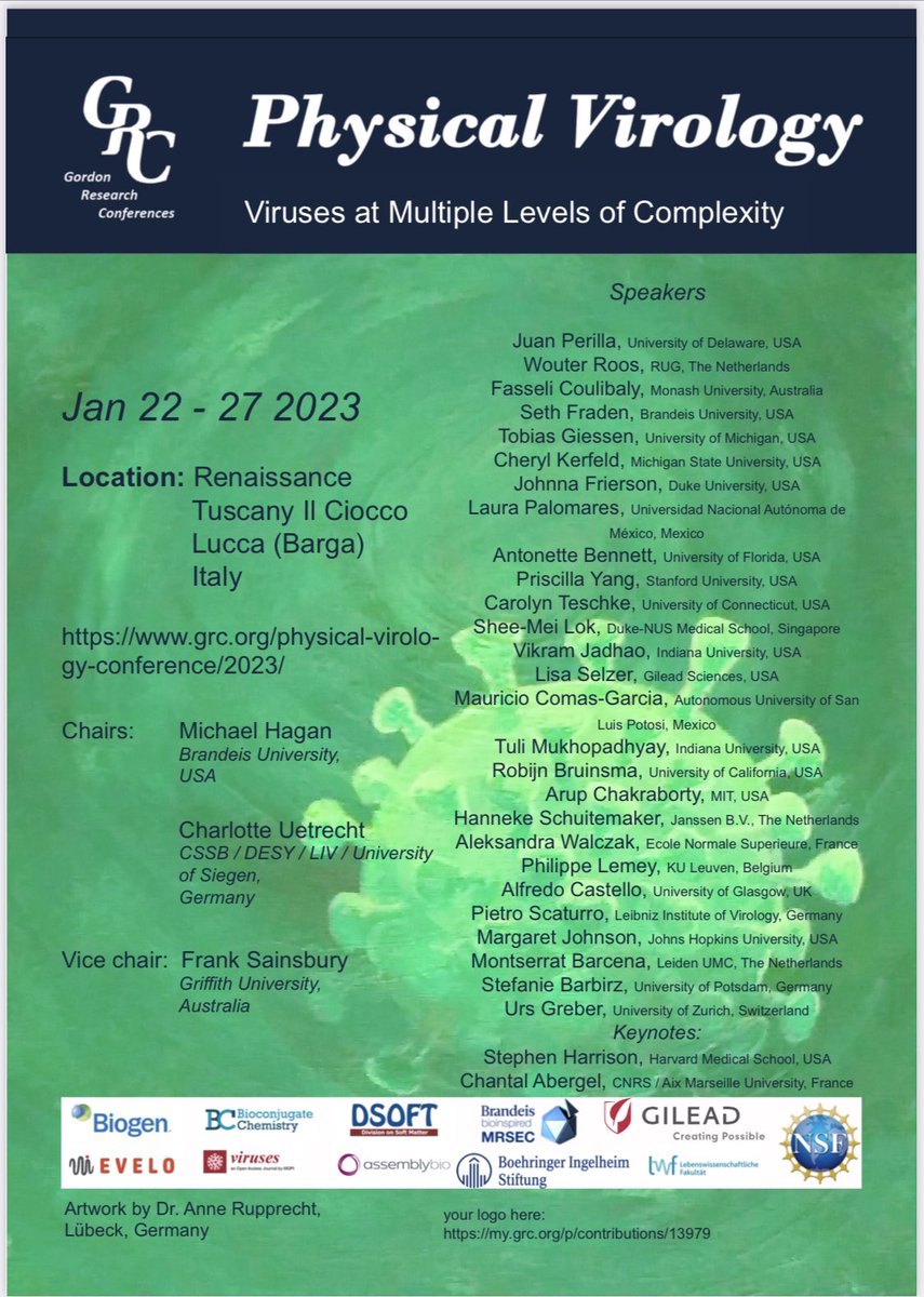 Please joint us that the #GordonConference on #PhysicalVirology if you want to know the real meaning of multidisciplinary science please come