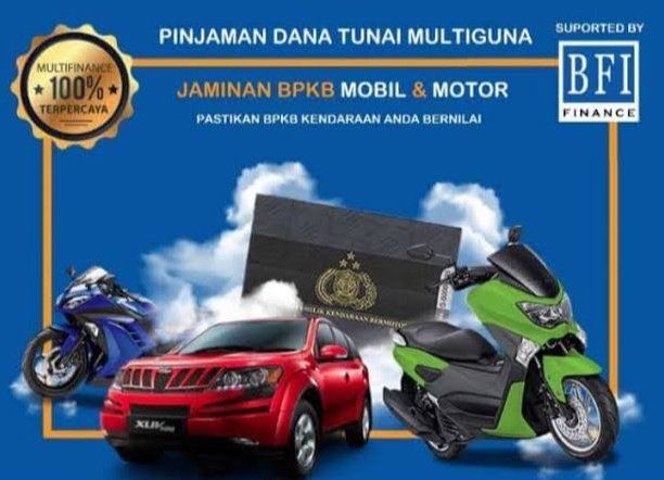 Cara Tepat Untuk Mendapatkan Dana Kredit Multiguna dengan Jaminan BPKB Mobil 
Hanya DI BFI Finance Proses Mudah,Tanpa Survey #SelaluAdaJalan 
WA.Yudi 
0812 3956 1757
Cover utk seluruh wilayah #pinjamanterpercaya #jaminanbpkb  #gadaibpkbmobilmalang
#gadaibpkbmobil
#gadaibpkbmotor