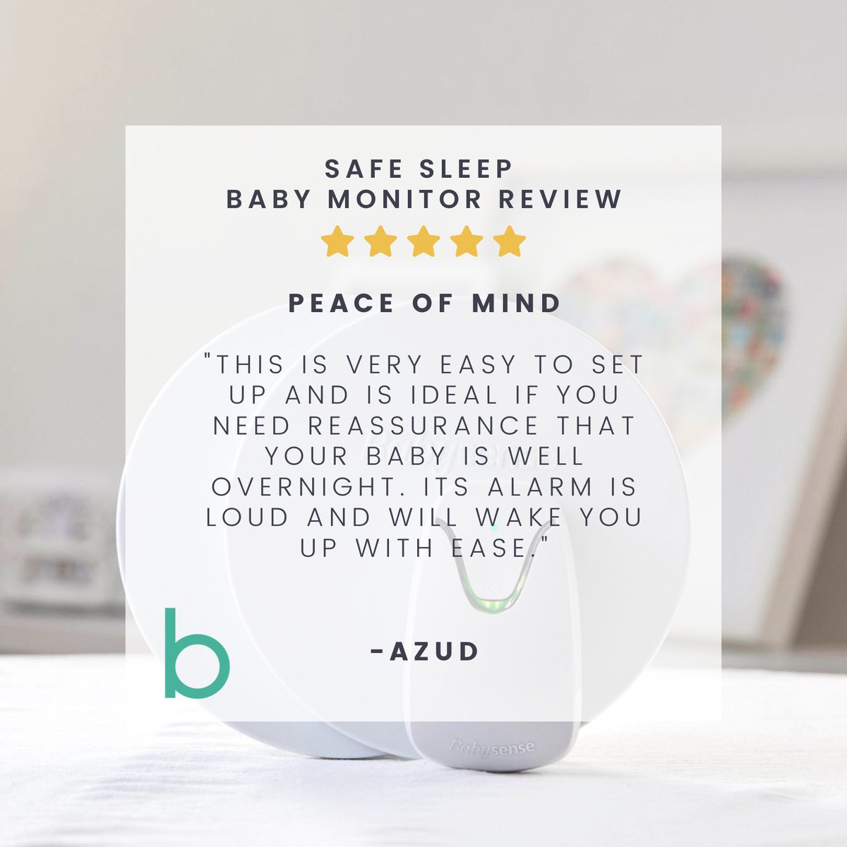 We love giving parents peace of mind!

rfr.bz/t5b4k3i

#babysense #safesleep #babymonitor #breathingmonitor #safesleepmonitor #testimonial #review #fivestarreview