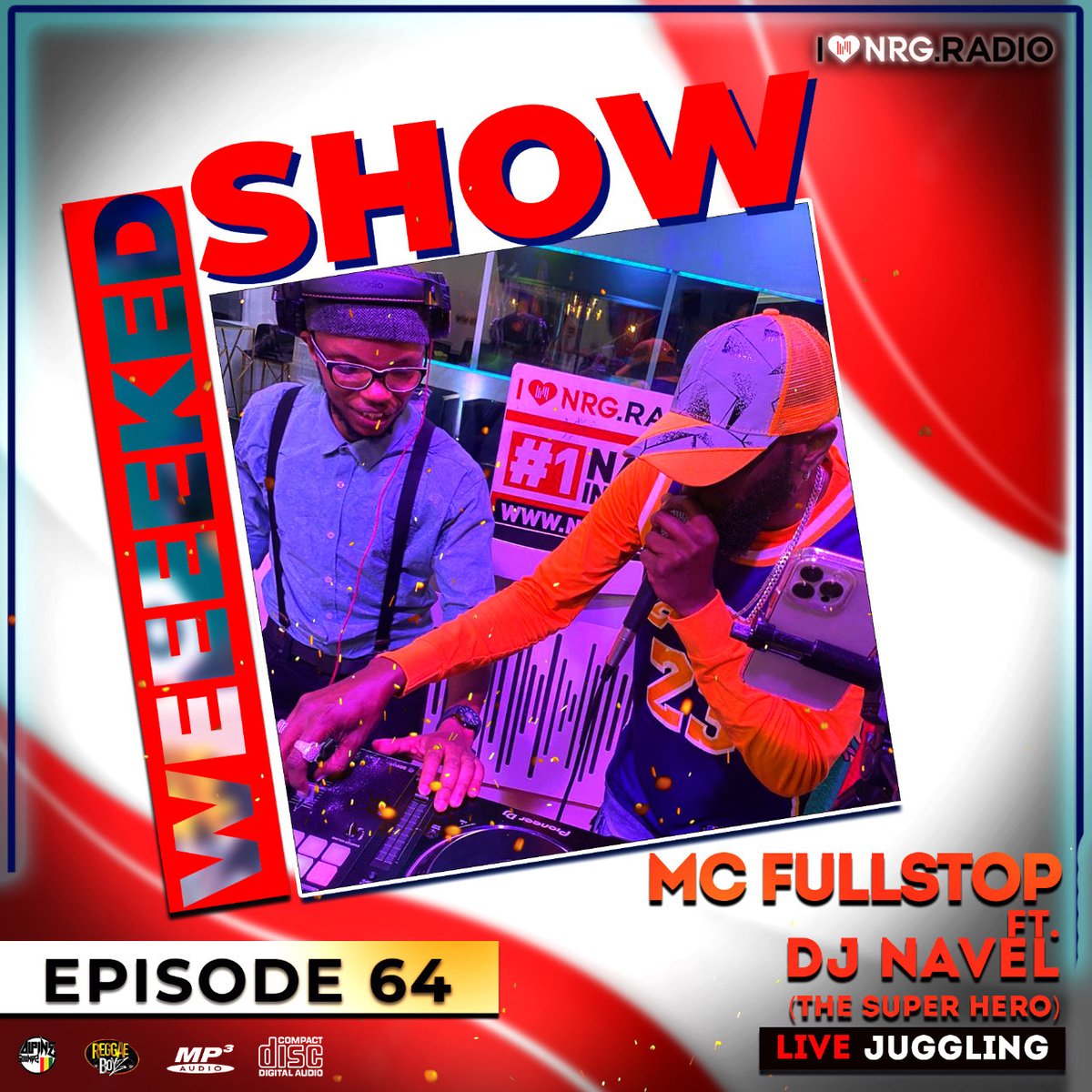 EP 64_Dj Navel X MC Fullstop - REGGAE BOYZ LIVE JUGGLING ON NRG RADIO dowload link; 
hearthis.at/mcfullstop-reg…