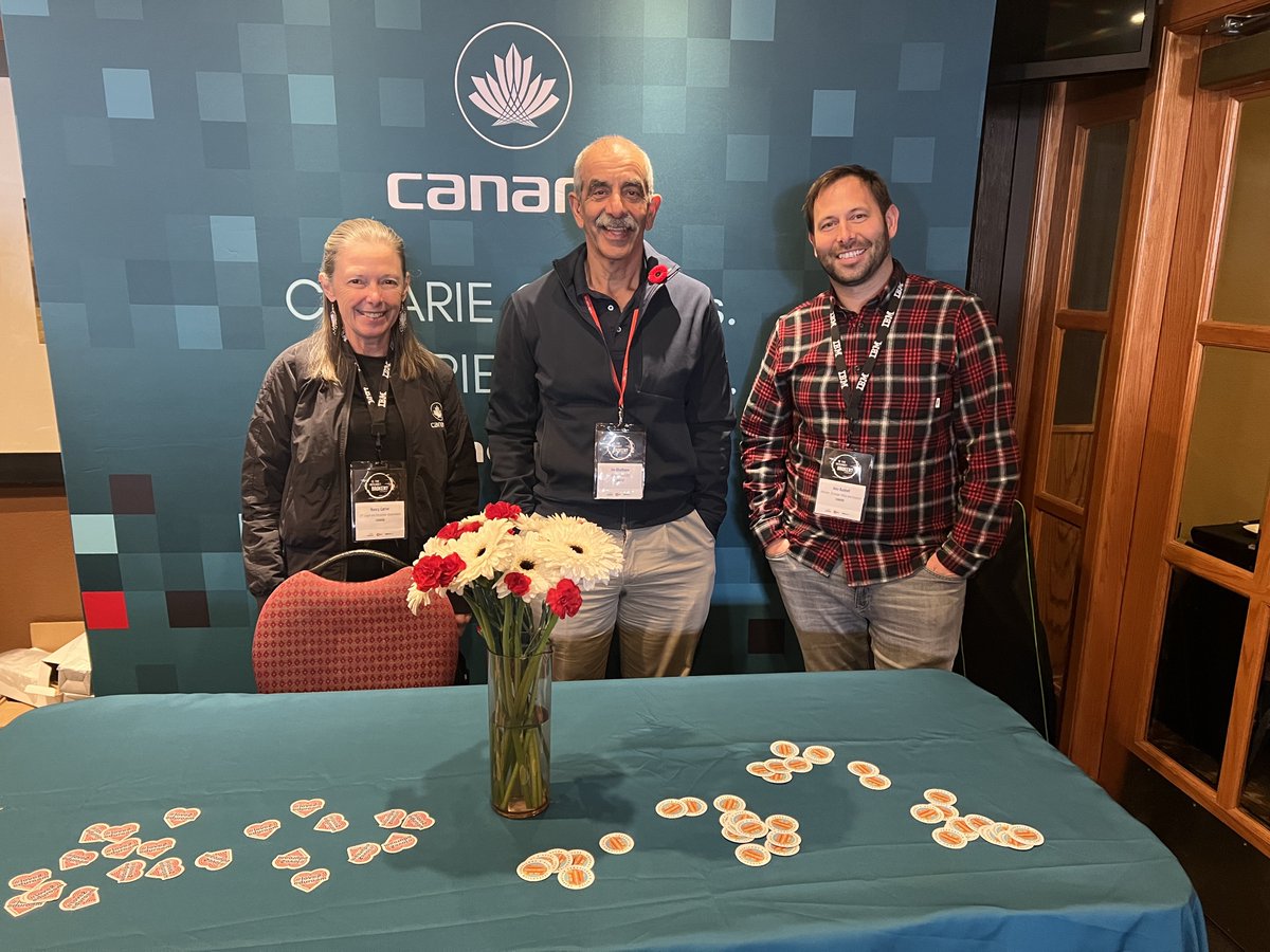 CANARIE_Inc's tweet photo. Vous participez au #CyberSummit22? Venez nous rencontrer au kiosque et apprenez-en davantage sur nos programmes comme la Fédération canadienne d’accès #FCA, la #cybersécurité, et @eduroam. https://t.co/d51L6KT10K