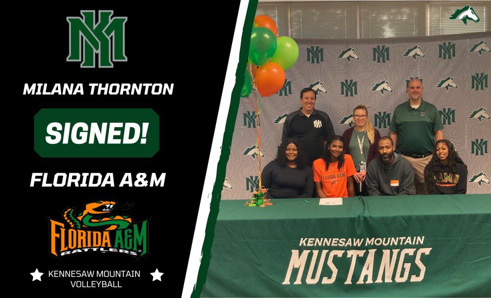 From KMHS Volleyball, Milana Thornton, who signed with <a href="/FAMU_VB/">Florida A&M Volleyball 🏐</a>!