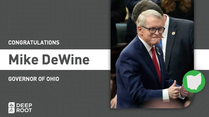 Congratulations to Governor <a href="/MikeDeWine/">Mike DeWine</a> on winning re-election! #OHGOV