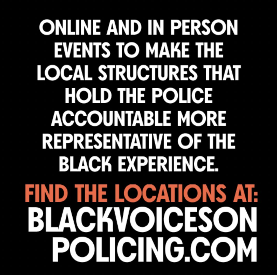Decolonising The Archive supports Black Thrive and PSi in bringing forth a consultation on improving locally-led police accountability and scrutiny. 

All the events are available for people to register at: blackvoicesonpolicing.com

<a href="/de_archive/">DTA (Decolonising the Archive)</a> <a href="/BlackThriveLbth/">Black Thrive Lambeth</a> <a href="/DrJacquiDyerMBE/">Dr Jacqui Dyer MBE</a>
